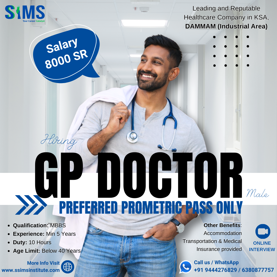 General Practitioner (GP Doctor) – Male — Gulf job poster